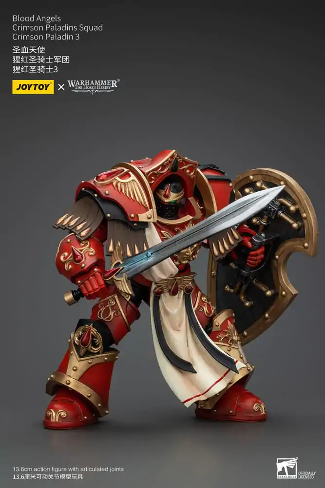 Warhammer The Horus Heresy 1/18 Blood Angels Crimson Paladins Squad Crimson Paladin 3 akciófigura 14 cm termékfotó