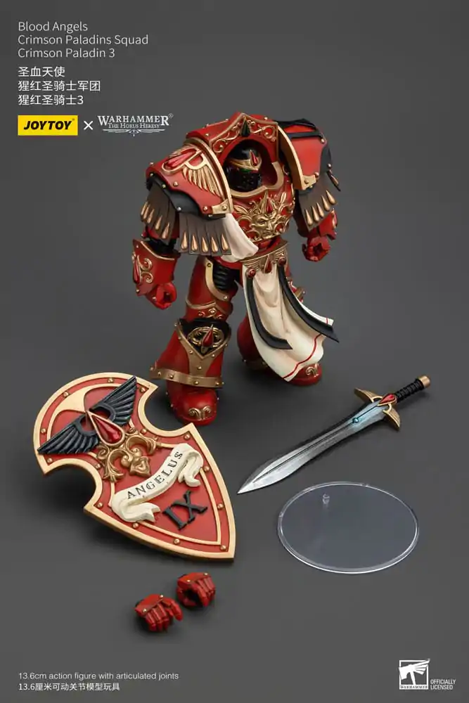 Warhammer The Horus Heresy 1/18 Blood Angels Crimson Paladins Squad Crimson Paladin 3 akciófigura 14 cm termékfotó