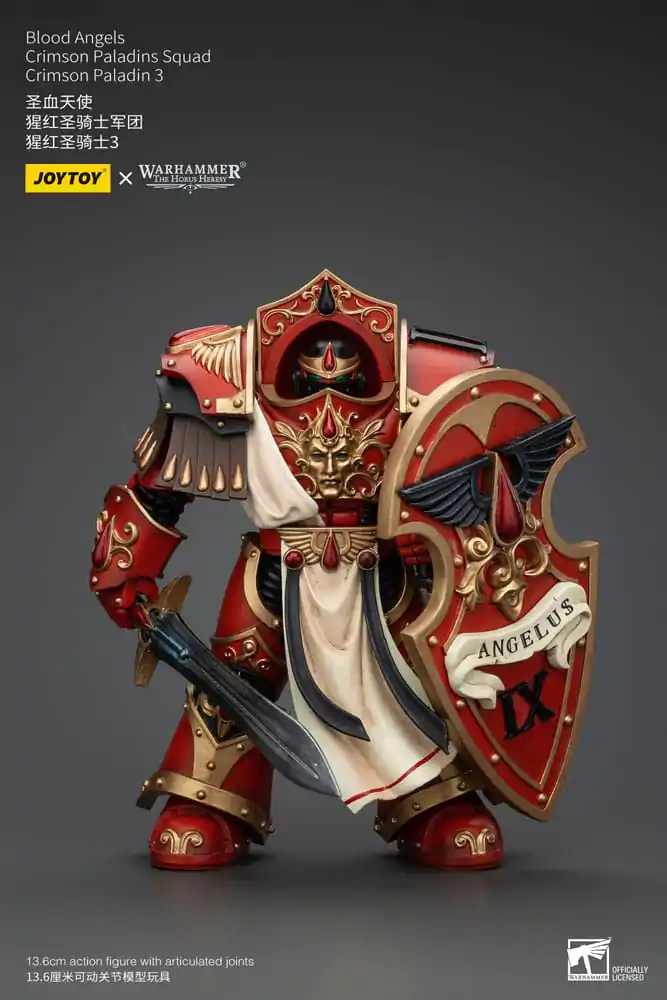 Warhammer The Horus Heresy 1/18 Blood Angels Crimson Paladins Squad Crimson Paladin 3 akciófigura 14 cm termékfotó