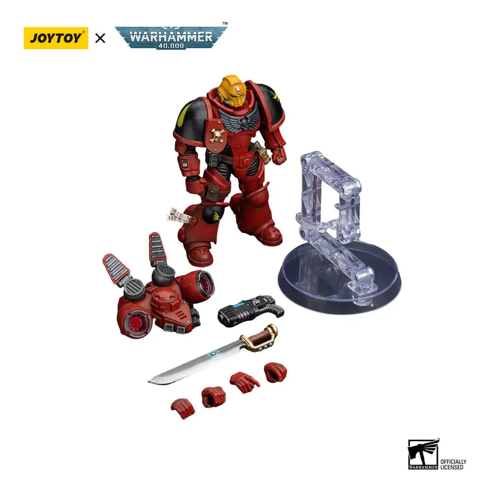 Warhammer The Horus Heresy 1/18 Blood Angels Jump Pack Intercessors Sergeant With Plasma Pistol akciófigura 12 cm termékfotó