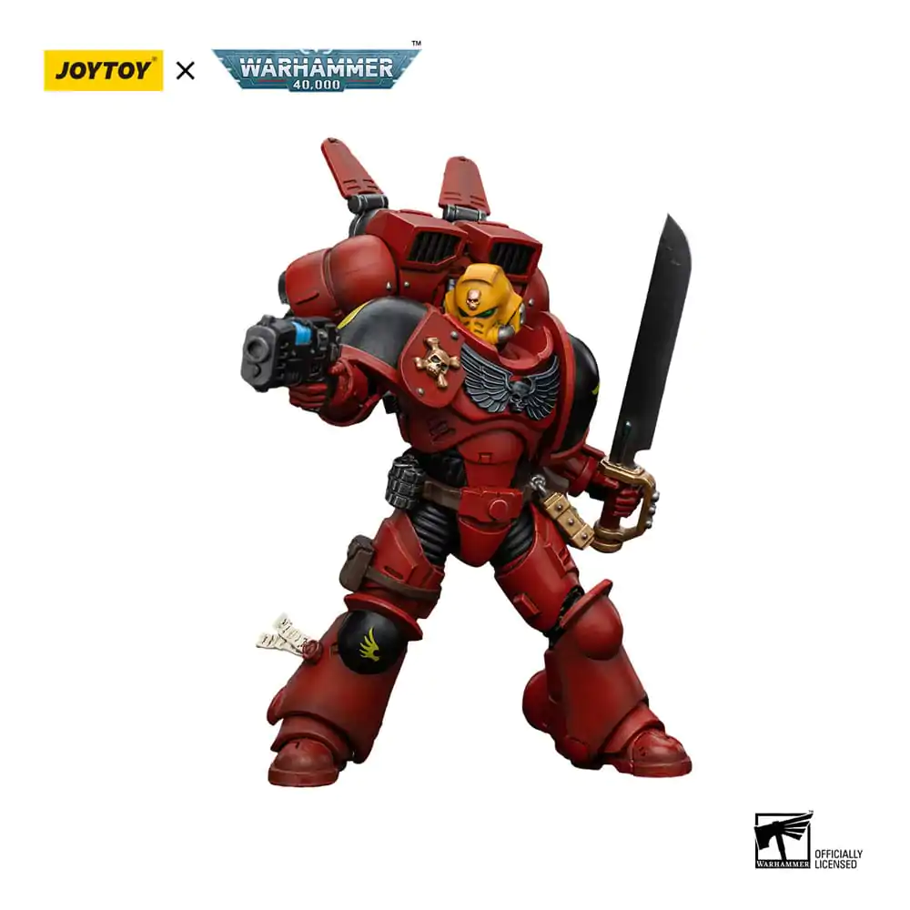 Warhammer The Horus Heresy 1/18 Blood Angels Jump Pack Intercessors Sergeant With Plasma Pistol akciófigura 12 cm termékfotó