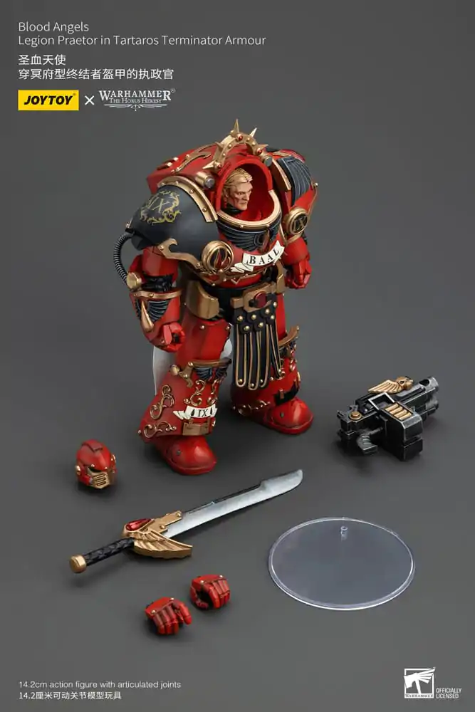 Warhammer The Horus Heresy 1/18 Blood Angels Legion Praetor in Tartaros Terminator Armour akciófigura 14 cm termékfotó