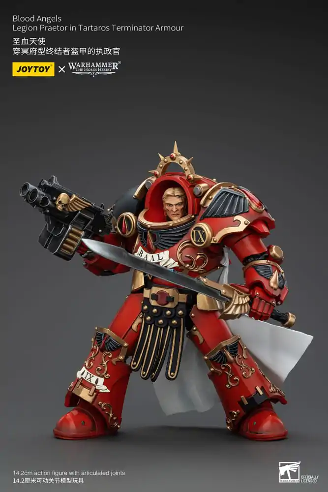 Warhammer The Horus Heresy 1/18 Blood Angels Legion Praetor in Tartaros Terminator Armour akciófigura 14 cm termékfotó