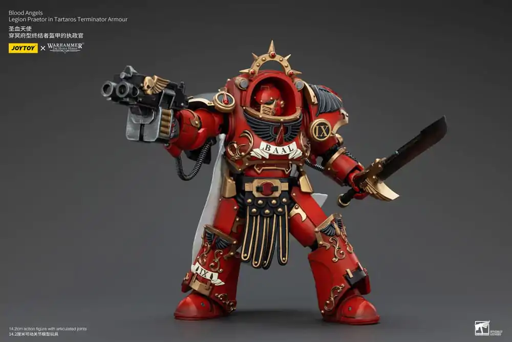 Warhammer The Horus Heresy 1/18 Blood Angels Legion Praetor in Tartaros Terminator Armour akciófigura 14 cm termékfotó