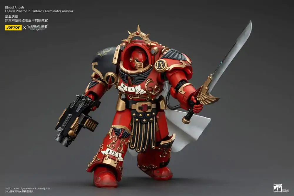 Warhammer The Horus Heresy 1/18 Blood Angels Legion Praetor in Tartaros Terminator Armour akciófigura 14 cm termékfotó