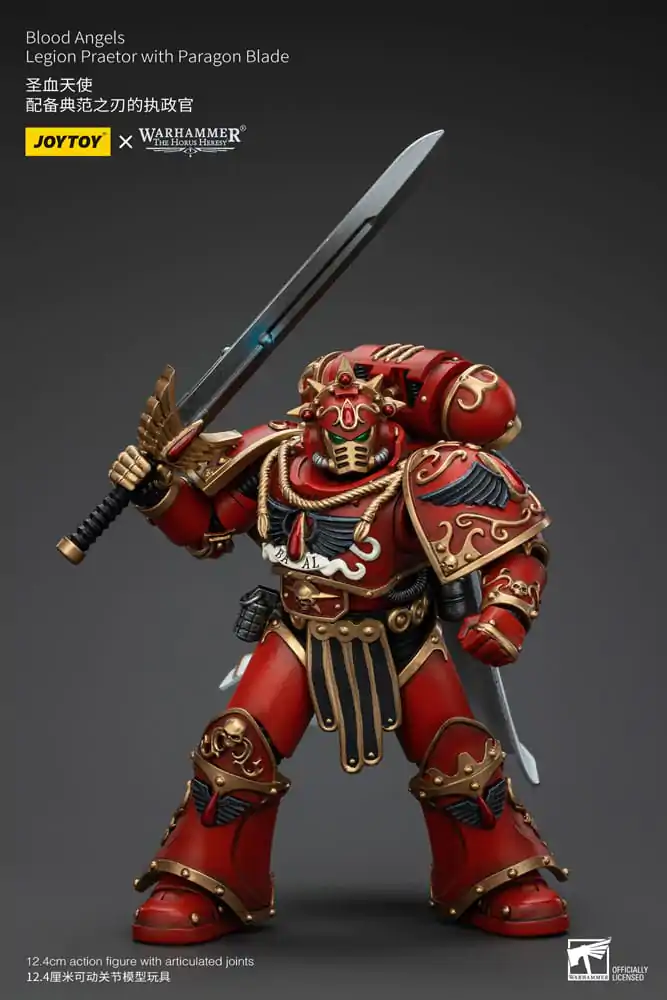 Warhammer The Horus Heresy 1/18 Blood Angels Legion Praetor with Paragon Blade akciófigura 13 cm termékfotó