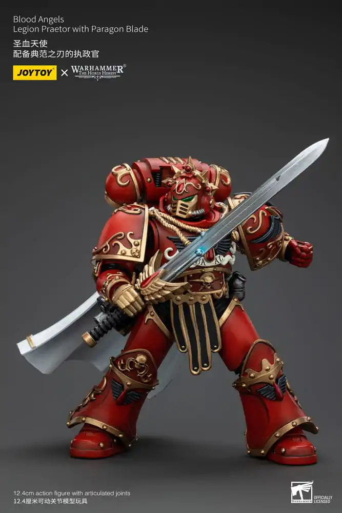 Warhammer The Horus Heresy 1/18 Blood Angels Legion Praetor with Paragon Blade akciófigura 13 cm termékfotó