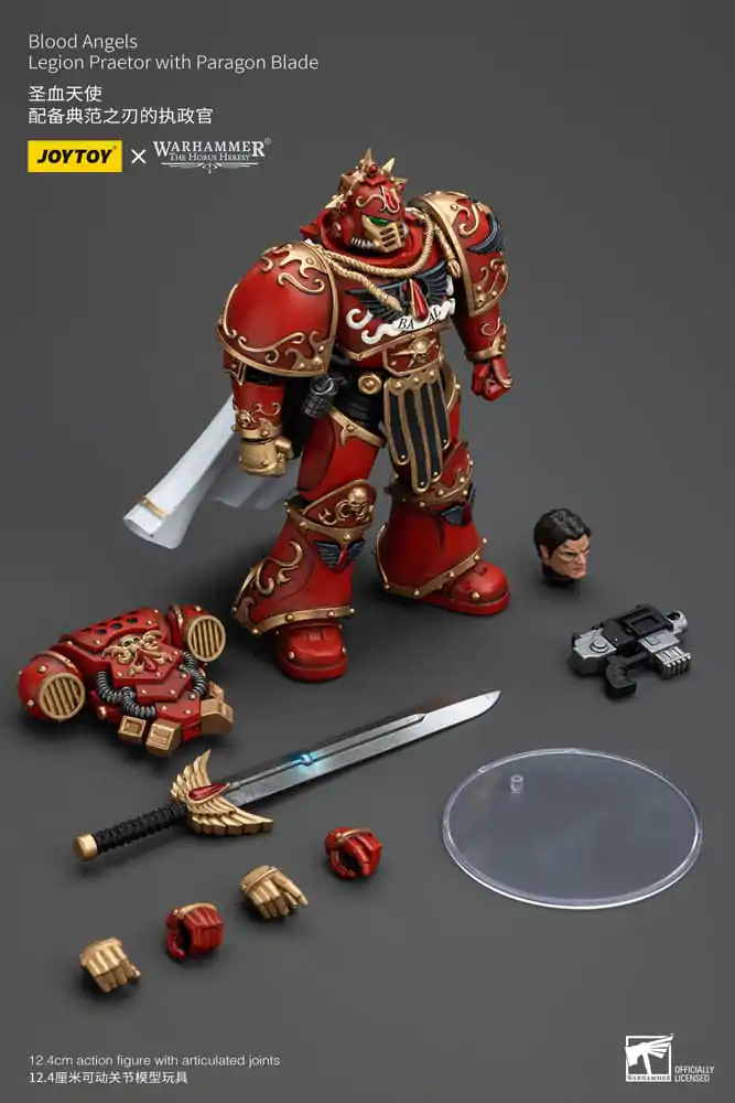 Warhammer The Horus Heresy 1/18 Blood Angels Legion Praetor with Paragon Blade akciófigura 13 cm termékfotó