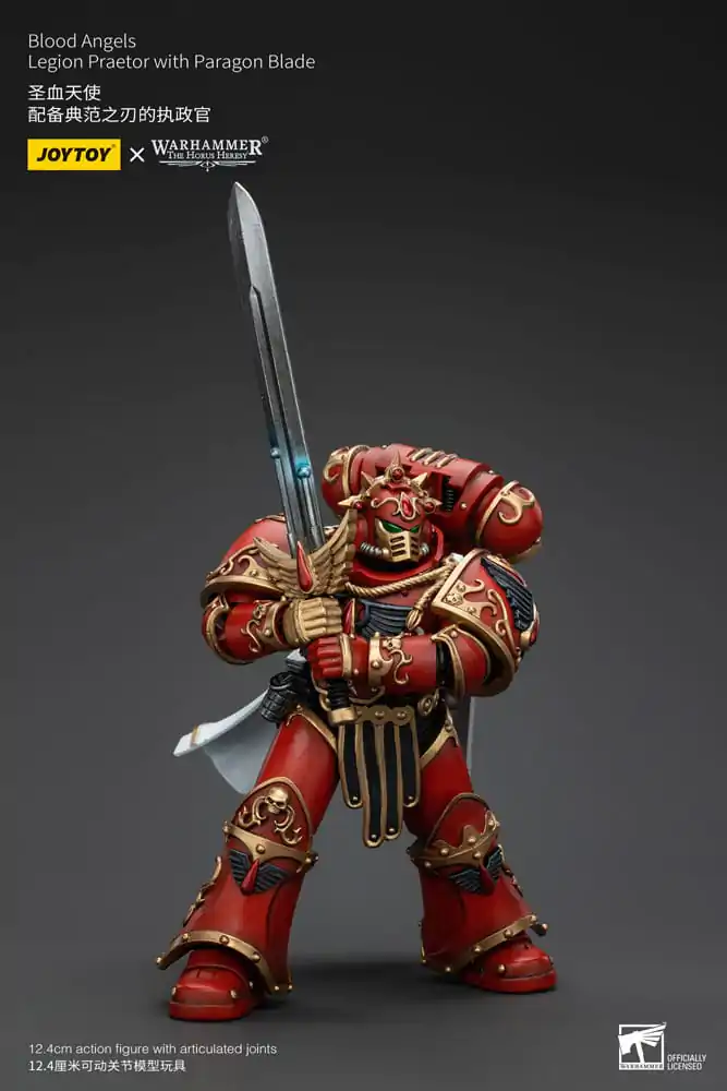 Warhammer The Horus Heresy 1/18 Blood Angels Legion Praetor with Paragon Blade akciófigura 13 cm termékfotó