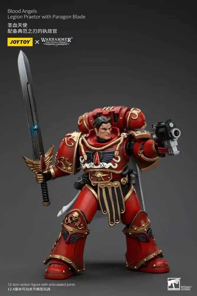 Warhammer The Horus Heresy 1/18 Blood Angels Legion Praetor with Paragon Blade akciófigura 13 cm termékfotó