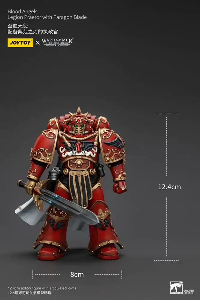 Warhammer The Horus Heresy 1/18 Blood Angels Legion Praetor with Paragon Blade akciófigura 13 cm termékfotó