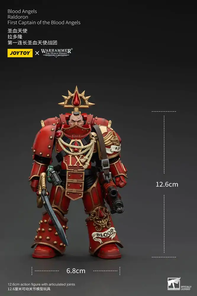 Warhammer The Horus Heresy 1/18 Blood Angels Raldoron First Captain of the Blood Angels akciófigura 13 cm termékfotó