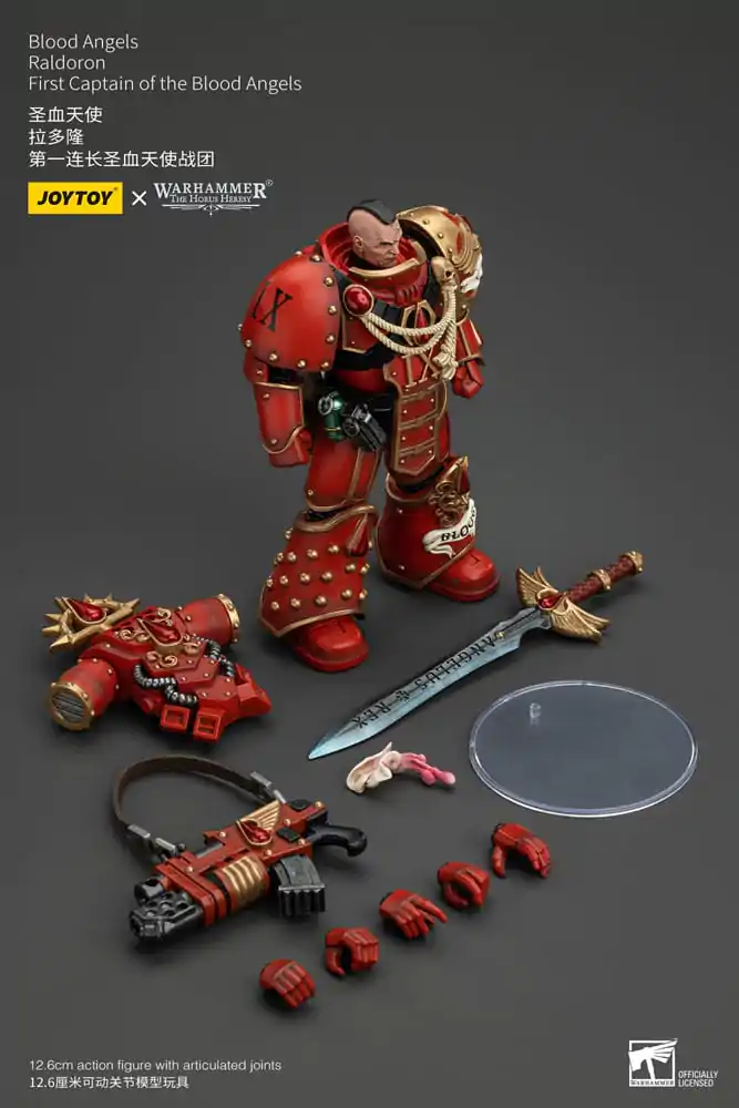 Warhammer The Horus Heresy 1/18 Blood Angels Raldoron First Captain of the Blood Angels akciófigura 13 cm termékfotó