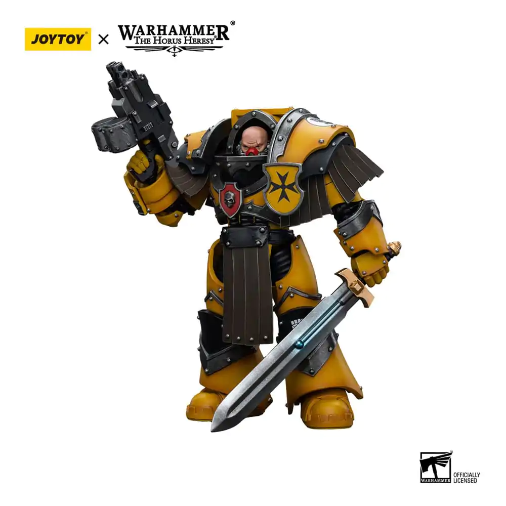 Warhammer The Horus Heresy Action Figure 1/18 Imperial Fists Legion Cataphractii Terminator Squad Legion Cataphractii Sergeant with Power Sword 12 cm termékfotó