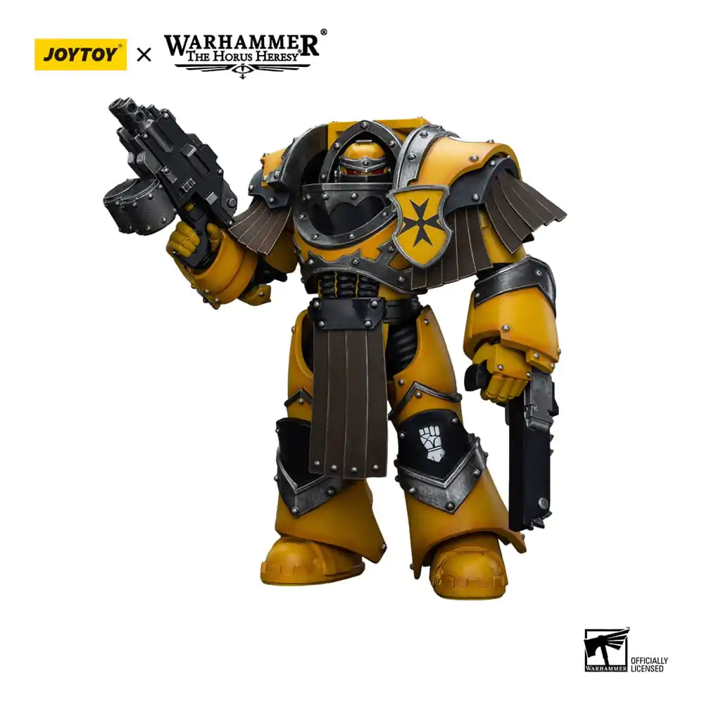 Warhammer The Horus Heresy Actionfigur 1/18 Imperial Fists Legion Cataphractii Terminator Squad Legion Cataphractii with Chainfist 12 cm termékfotó