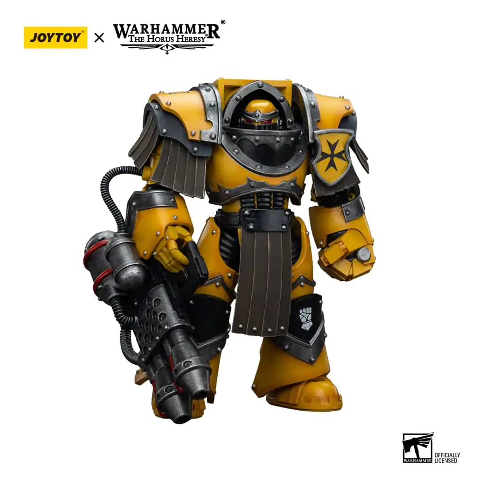 Warhammer The Horus Heresy Actionfigur 1/18 Imperial Fists Legion Cataphractii Terminator Squad Legion Cataphractii with Heavy Flamer 12 cm termékfotó