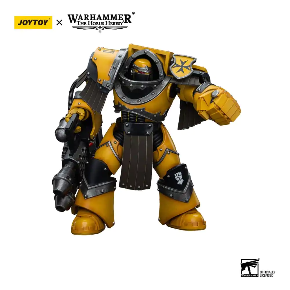 Warhammer The Horus Heresy Actionfigur 1/18 Imperial Fists Legion Cataphractii Terminator Squad Legion Cataphractii with Heavy Flamer 12 cm termékfotó