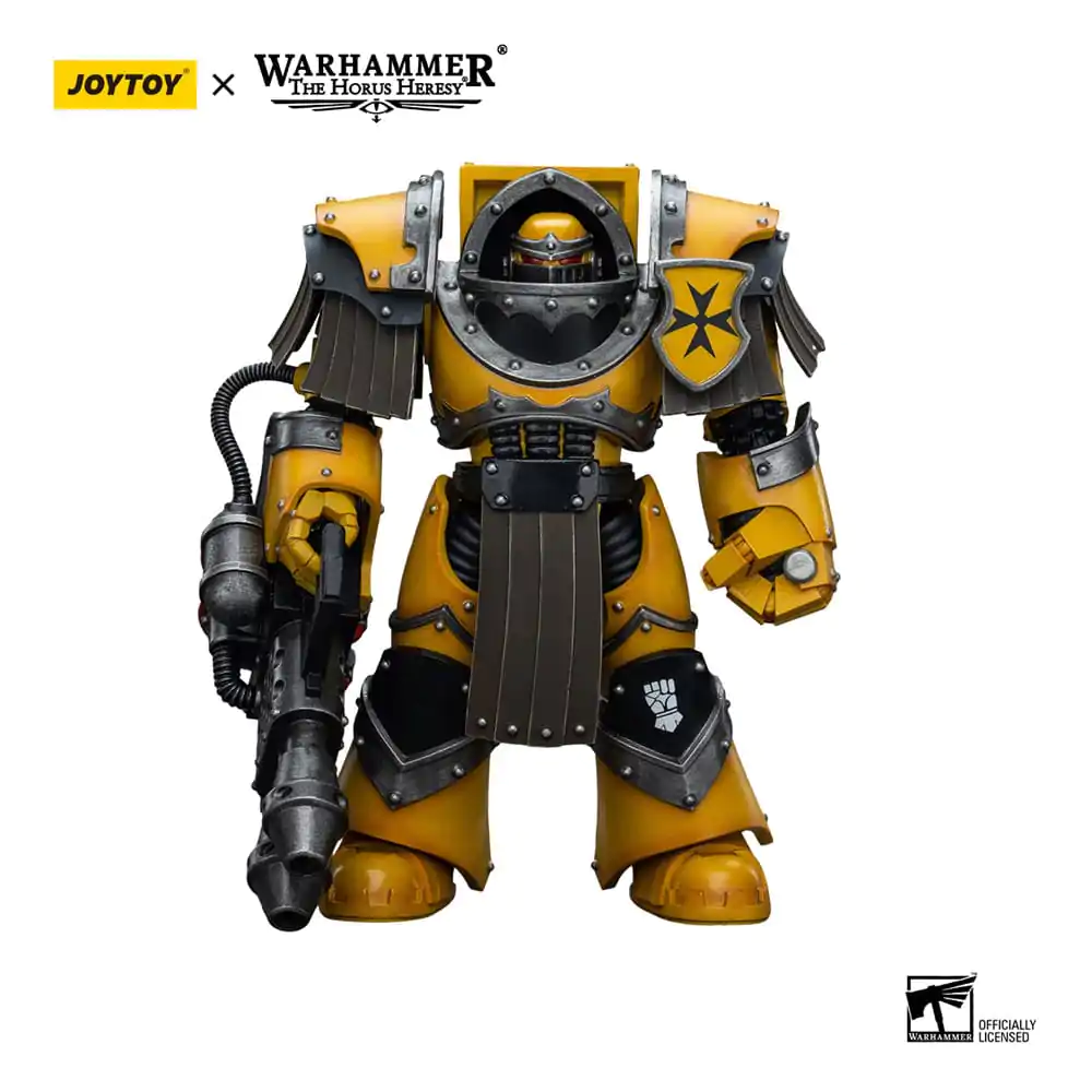 Warhammer The Horus Heresy Actionfigur 1/18 Imperial Fists Legion Cataphractii Terminator Squad Legion Cataphractii with Heavy Flamer 12 cm termékfotó