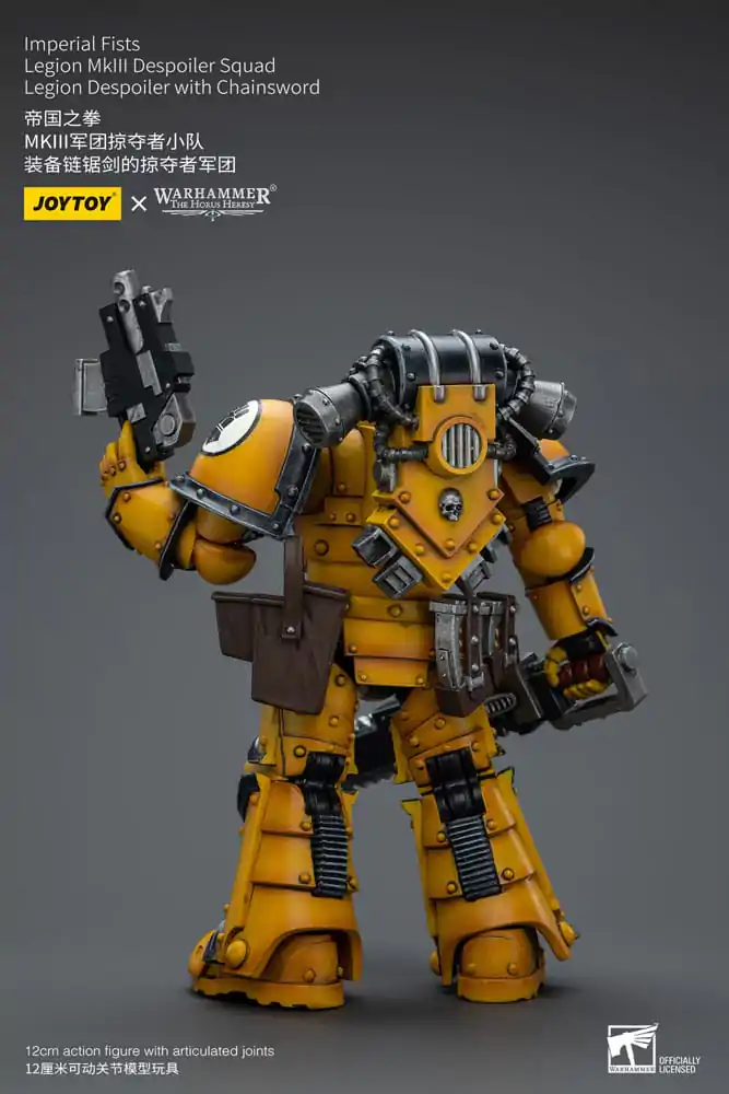 Warhammer The Horus Heresy 1/18 Imperial Fists Legion MkIII Despoiler Squad Legion Despoiler with Chainsword akciófigura 12 cm termékfotó