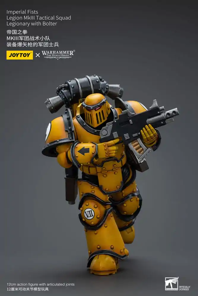 Warhammer The Horus Heresy 1/18 Imperial Fists Legion MkIII Tactical Squad Legionary with Bolter akciófigura 12 cm termékfotó