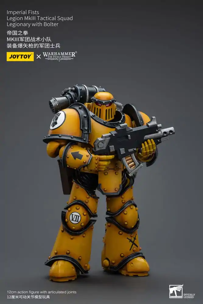 Warhammer The Horus Heresy 1/18 Imperial Fists Legion MkIII Tactical Squad Legionary with Bolter akciófigura 12 cm termékfotó