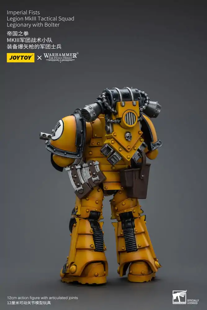 Warhammer The Horus Heresy 1/18 Imperial Fists Legion MkIII Tactical Squad Legionary with Bolter akciófigura 12 cm termékfotó