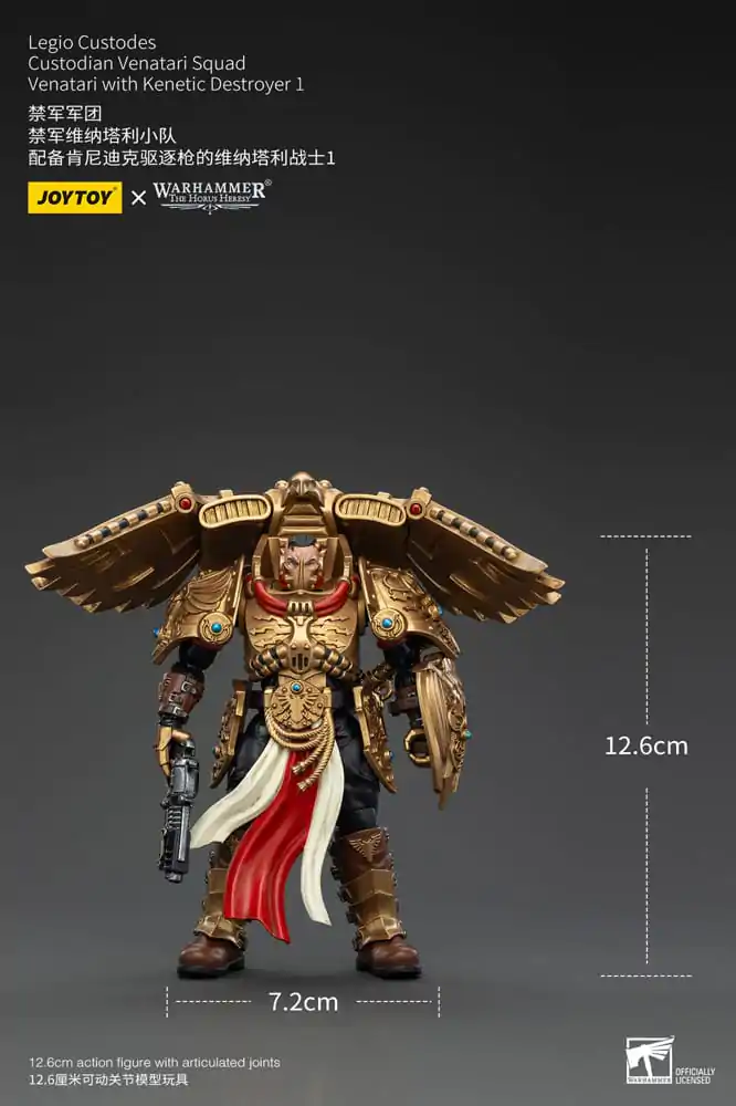 Warhammer The Horus Heresy 1/18 Legio Custodes Custodian Venatari Squad Venatari with Kenetic Destroyer 1 akciófigura 13 cm termékfotó