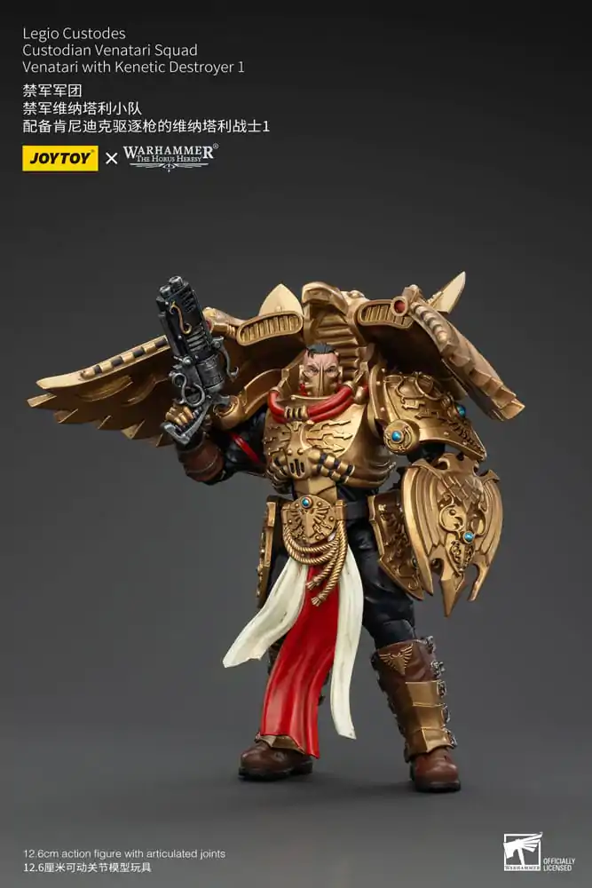 Warhammer The Horus Heresy 1/18 Legio Custodes Custodian Venatari Squad Venatari with Kenetic Destroyer 1 akciófigura 13 cm termékfotó