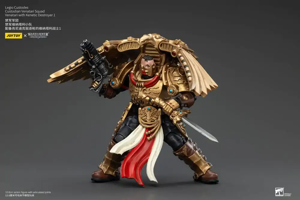 Warhammer The Horus Heresy 1/18 Legio Custodes Custodian Venatari Squad Venatari with Kenetic Destroyer 1 akciófigura 13 cm termékfotó