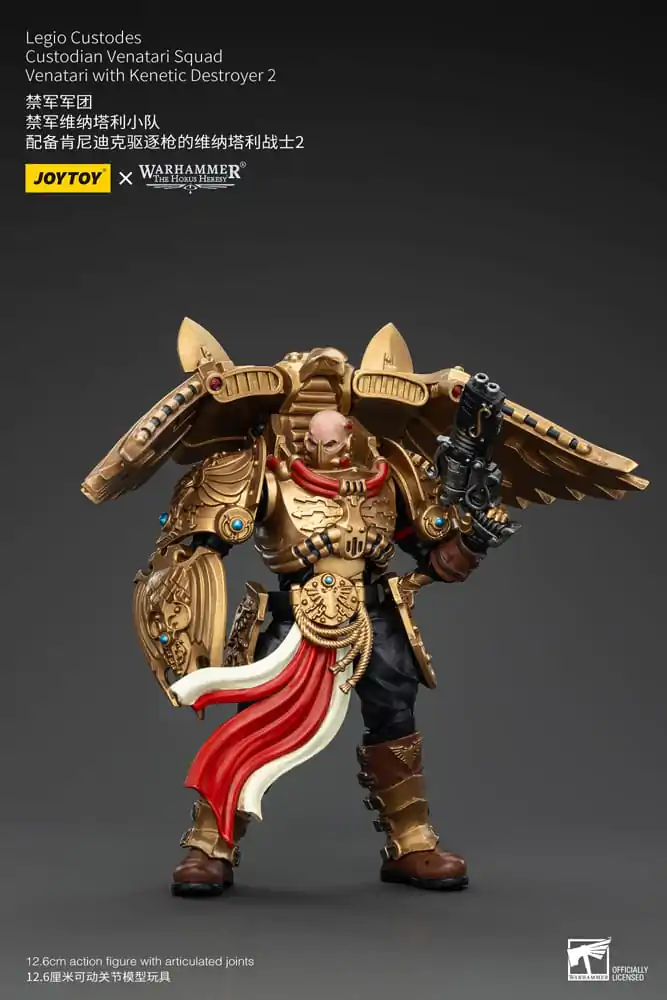 Warhammer The Horus Heresy 1/18 Legio Custodes Custodian Venatari Squad Venatari with Kenetic Destroyer 2 akciófigura 13 cm termékfotó