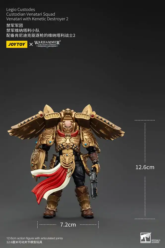 Warhammer The Horus Heresy 1/18 Legio Custodes Custodian Venatari Squad Venatari with Kenetic Destroyer 2 akciófigura 13 cm termékfotó