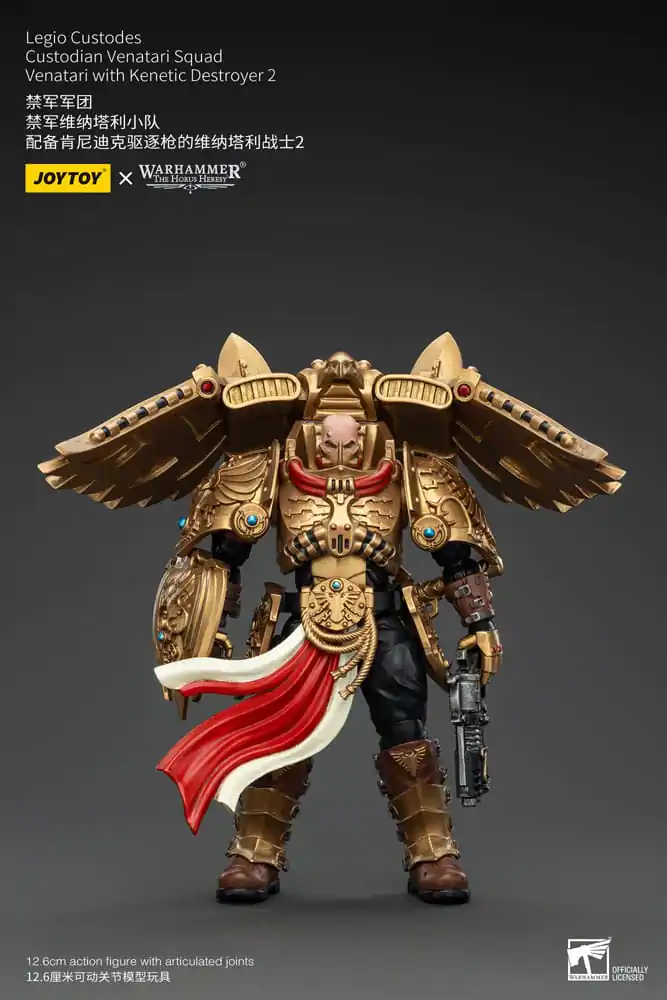 Warhammer The Horus Heresy 1/18 Legio Custodes Custodian Venatari Squad Venatari with Kenetic Destroyer 2 akciófigura 13 cm termékfotó