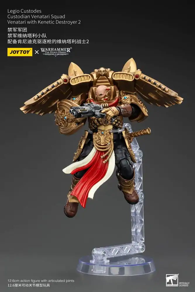 Warhammer The Horus Heresy 1/18 Legio Custodes Custodian Venatari Squad Venatari with Kenetic Destroyer 2 akciófigura 13 cm termékfotó