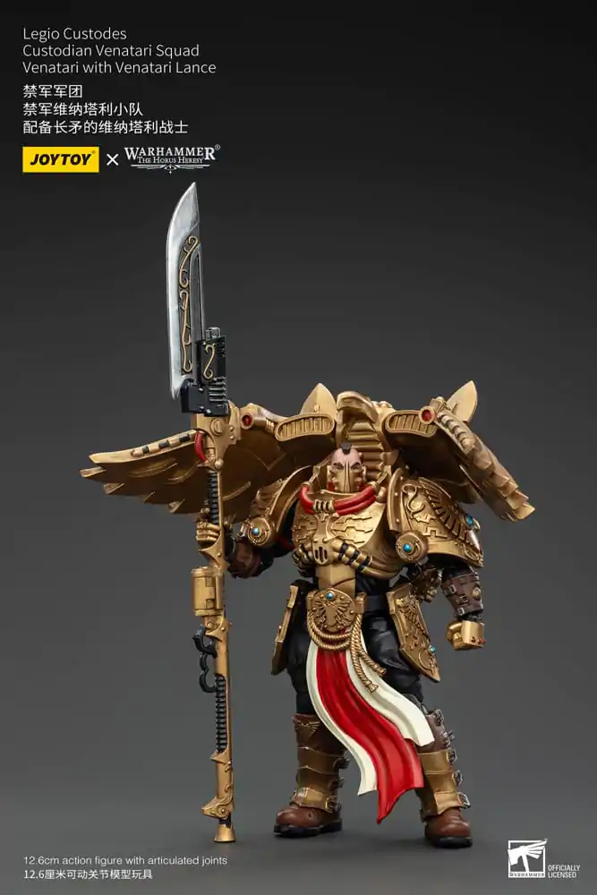 Warhammer The Horus Heresy 1/18 Legio Custodes Custodian Venatari Squad Venatari with Venatari Lance akciófigura 13 cm termékfotó