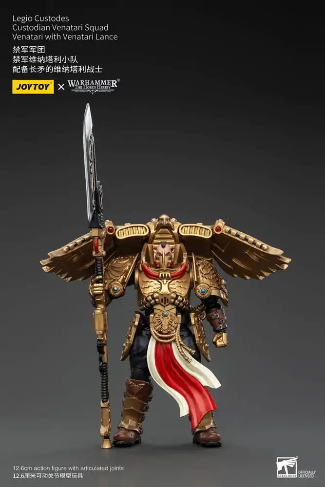 Warhammer The Horus Heresy 1/18 Legio Custodes Custodian Venatari Squad Venatari with Venatari Lance akciófigura 13 cm termékfotó