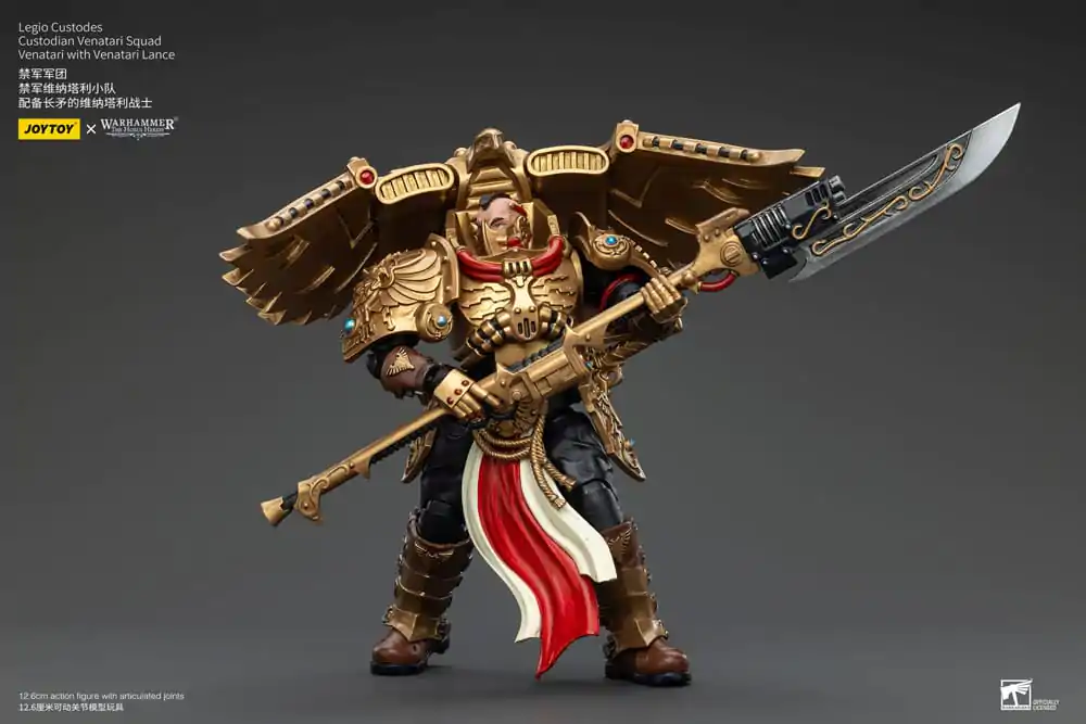 Warhammer The Horus Heresy 1/18 Legio Custodes Custodian Venatari Squad Venatari with Venatari Lance akciófigura 13 cm termékfotó