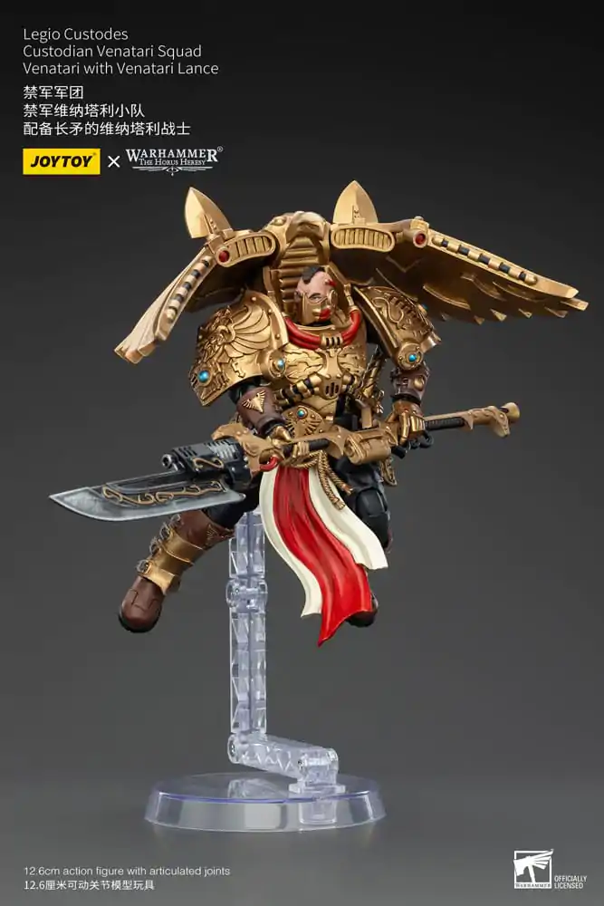 Warhammer The Horus Heresy 1/18 Legio Custodes Custodian Venatari Squad Venatari with Venatari Lance akciófigura 13 cm termékfotó