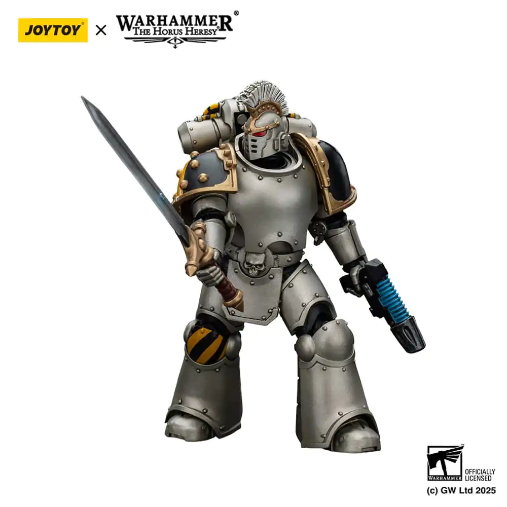 Warhammer The Horus Heresy 1/18 lron Warriors Command Squad Chosen with Legion Standard akciófigura 12 cm termékfotó