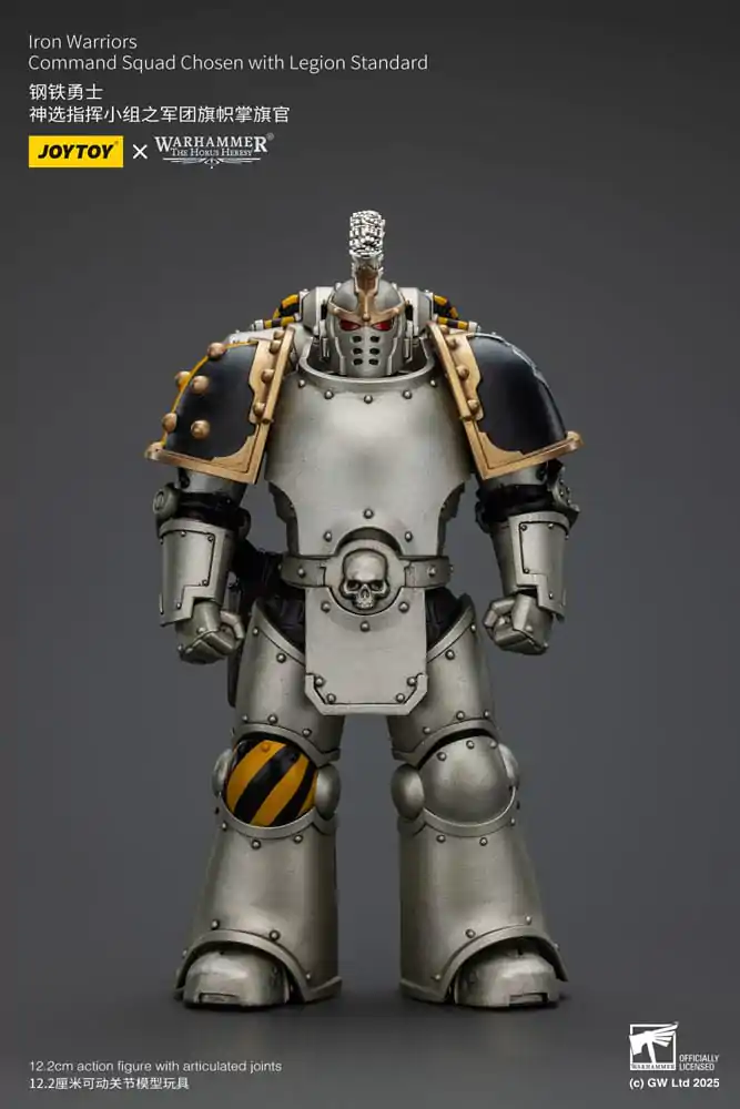 Warhammer The Horus Heresy 1/18 lron Warriors Command Squad Chosen with Legion Standard akciófigura 12 cm termékfotó