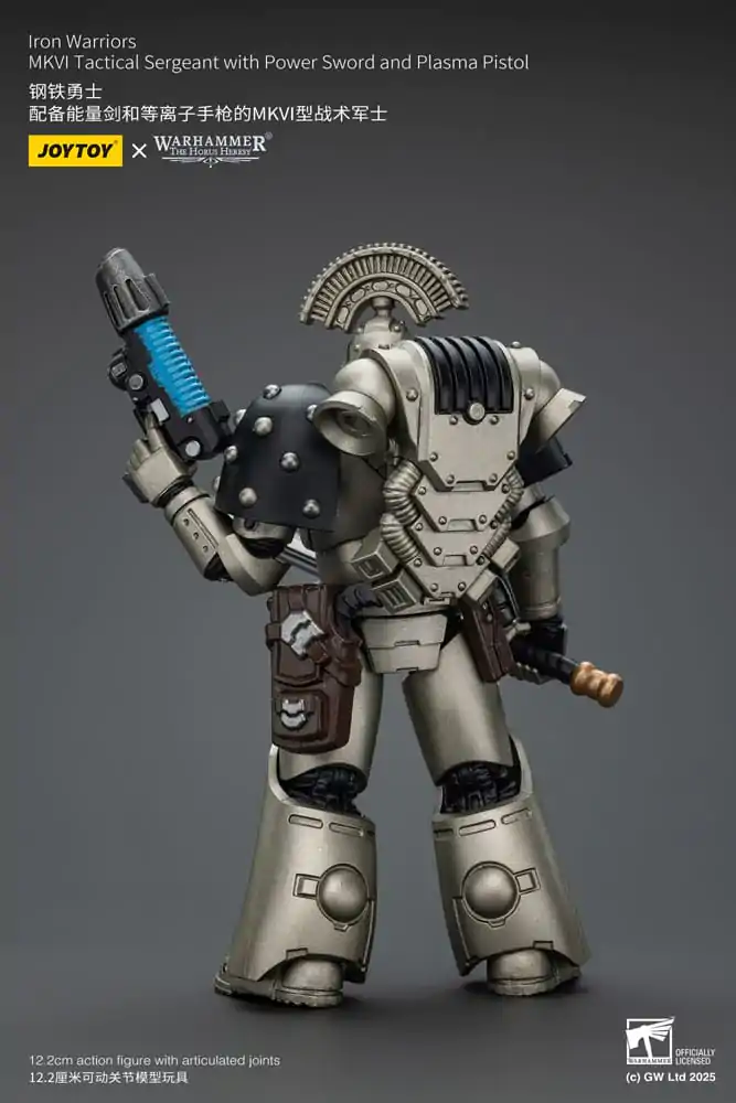 Warhammer The Horus Heresy 1/18 lron Warriors MKVI Tactical Sergeant with Power Sword and Plasma Pistol akciófigura 12 cm termékfotó