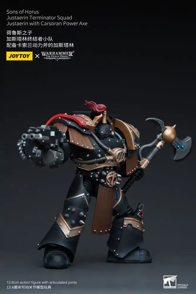 Warhammer The Horus Heresy Actionfigur 1/18 Sons of Horus Justaerin Terminator Squad Justaerin with Carsoran Power Axe 12 cm termékfotó