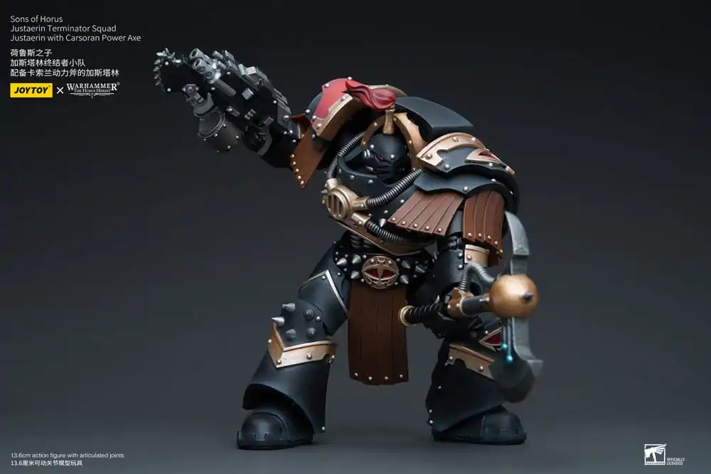 Warhammer The Horus Heresy Actionfigur 1/18 Sons of Horus Justaerin Terminator Squad Justaerin with Carsoran Power Axe 12 cm termékfotó