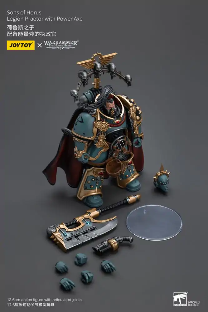 Warhammer The Horus Heresy 1/18 Sons of Horus Legion Praetor with Power Axe akciófigura 12 cm termékfotó