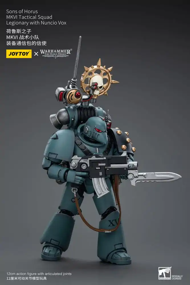 Warhammer The Horus Heresy 1/18 Sons of Horus MKVITactical Squad Legionary with Nuncio Vox akciófigura 12 cm termékfotó
