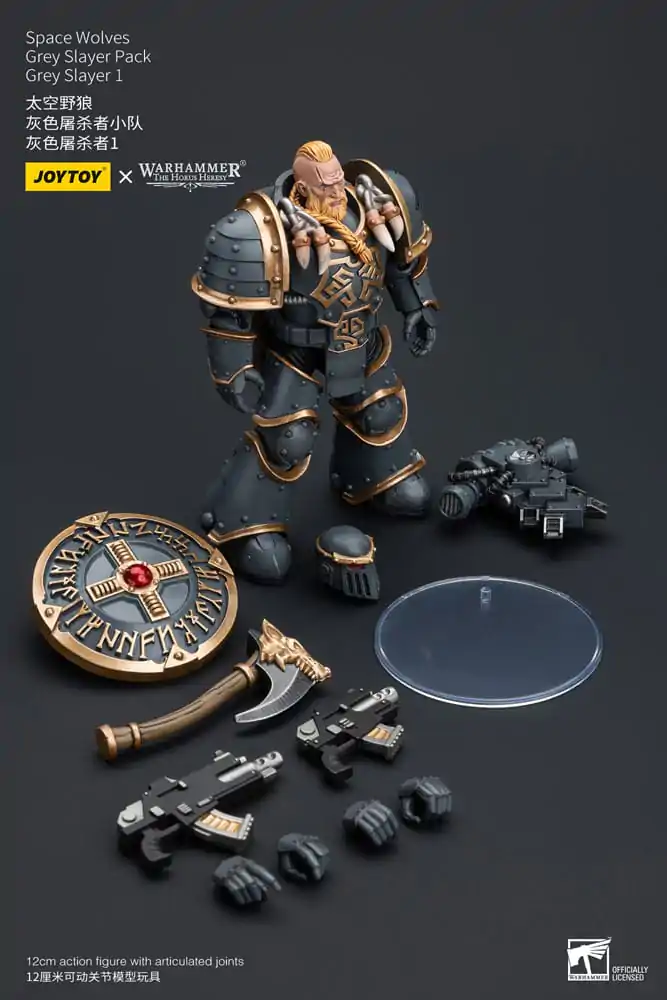 Warhammer The Horus Heresy 1/18 Space Wolves Grey Slayer Pack Grey Slayer 1 akciófigura 12 cm termékfotó