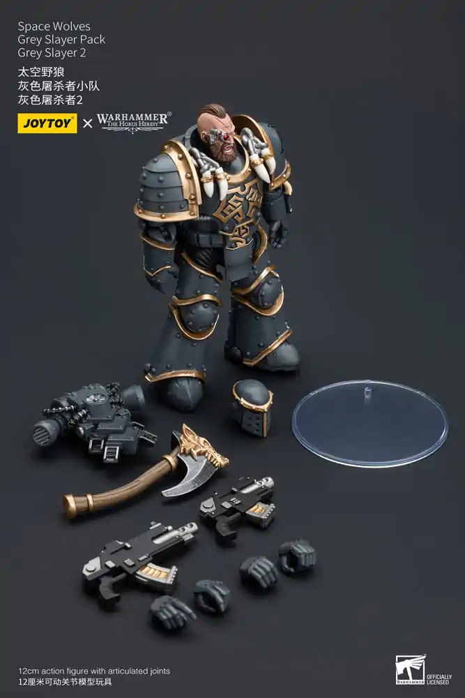 Warhammer The Horus Heresy 1/18 Space Wolves Grey Slayer Pack Grey Slayer 2 akciófigura 12 cm termékfotó