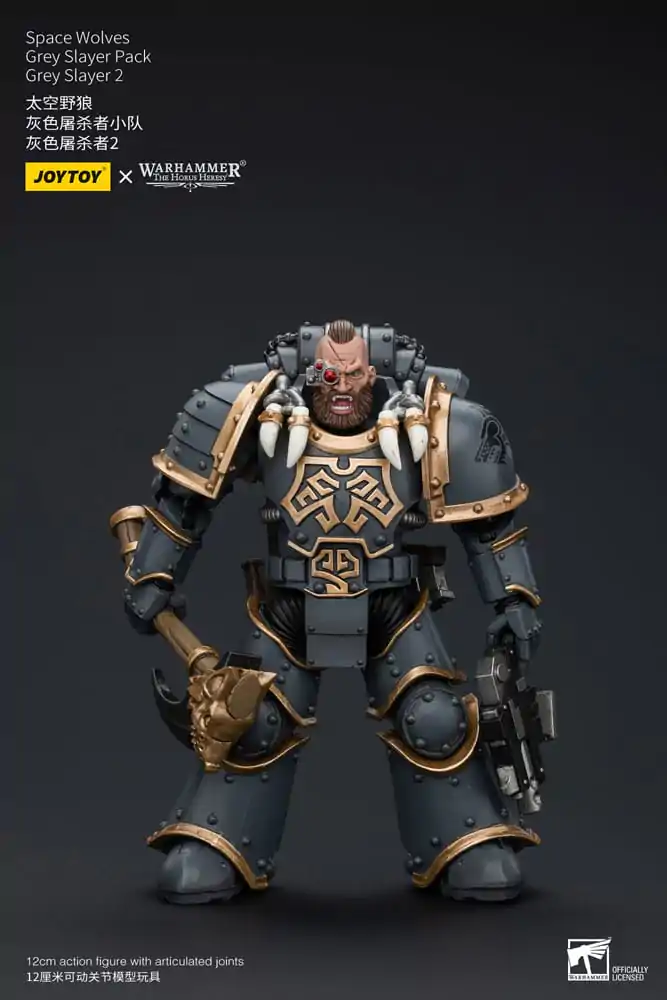 Warhammer The Horus Heresy 1/18 Space Wolves Grey Slayer Pack Grey Slayer 2 akciófigura 12 cm termékfotó