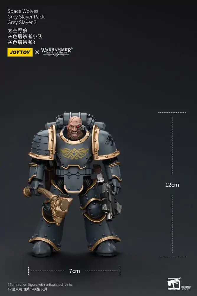 Warhammer The Horus Heresy 1/18 Space Wolves Grey Slayer Pack Grey Slayer 3 akciófigura 12 cm termékfotó