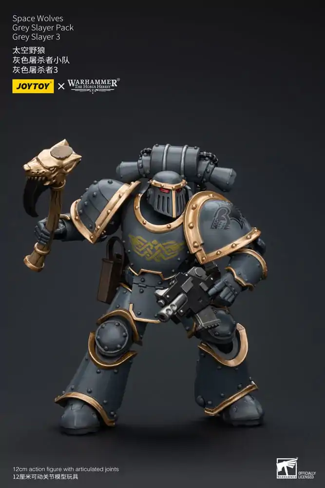 Warhammer The Horus Heresy 1/18 Space Wolves Grey Slayer Pack Grey Slayer 3 akciófigura 12 cm termékfotó