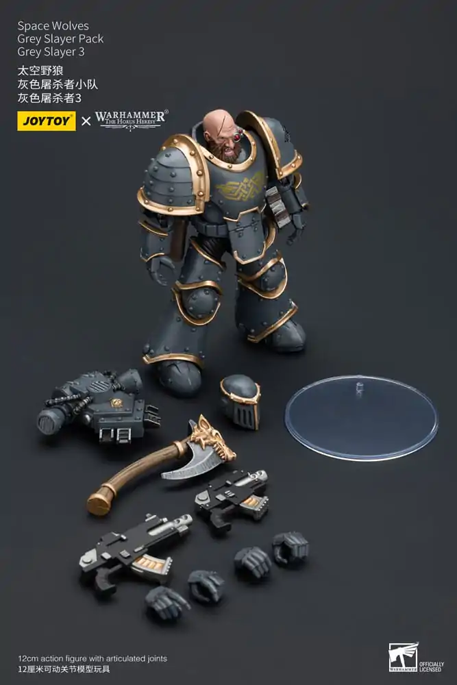 Warhammer The Horus Heresy 1/18 Space Wolves Grey Slayer Pack Grey Slayer 3 akciófigura 12 cm termékfotó